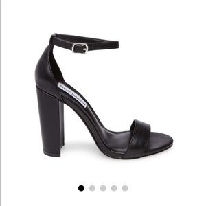 Steve Madden Carrson Black Leather Heels